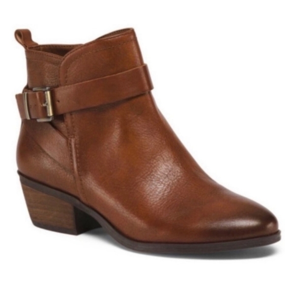 Vince Camuto Peamer Leather Ankle Boots - Picture 1 of 9
